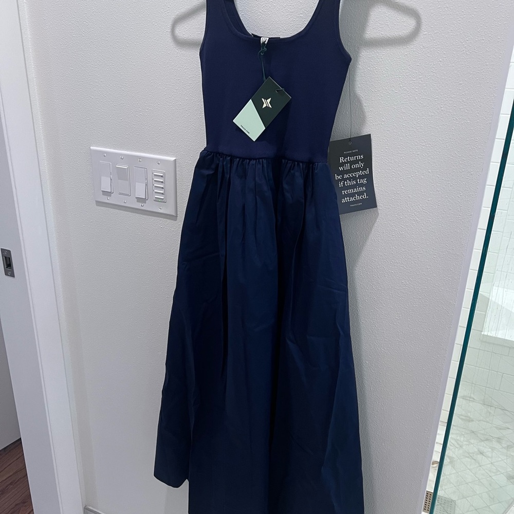 Tuckernuck Navy Mixed Media Juliette Dress